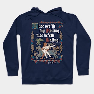 They See Me Rollin - Vintage English Medieval Manuscript Hoodie